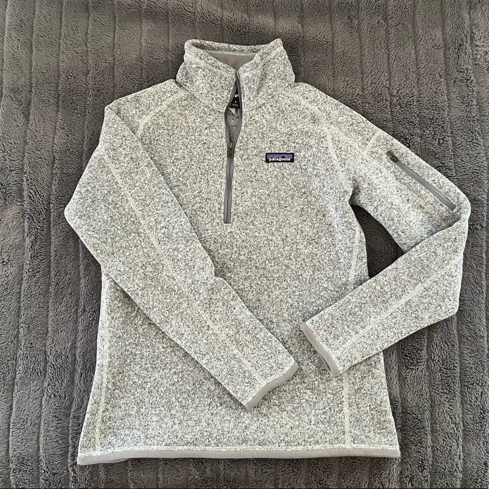 Birch White Patagonia Women's Better Sweater 1/4 Zip Pullover